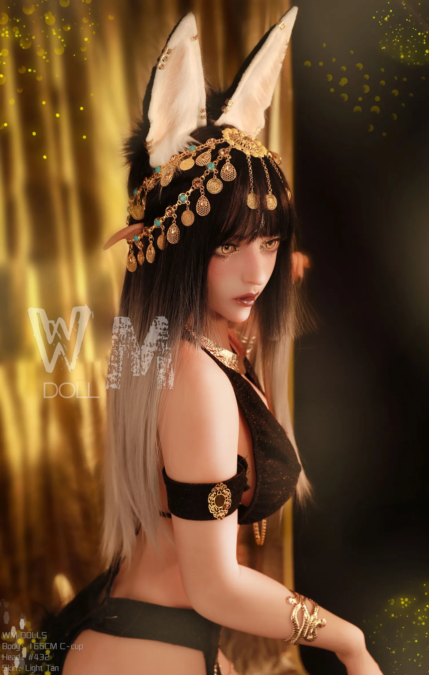 166cm (5ft5) C-Cup sex doll with metal skeleton S-TPE Sex Doll Head #432